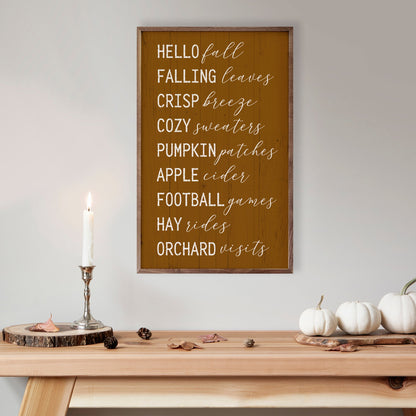 Hello Fall Favorites Orange