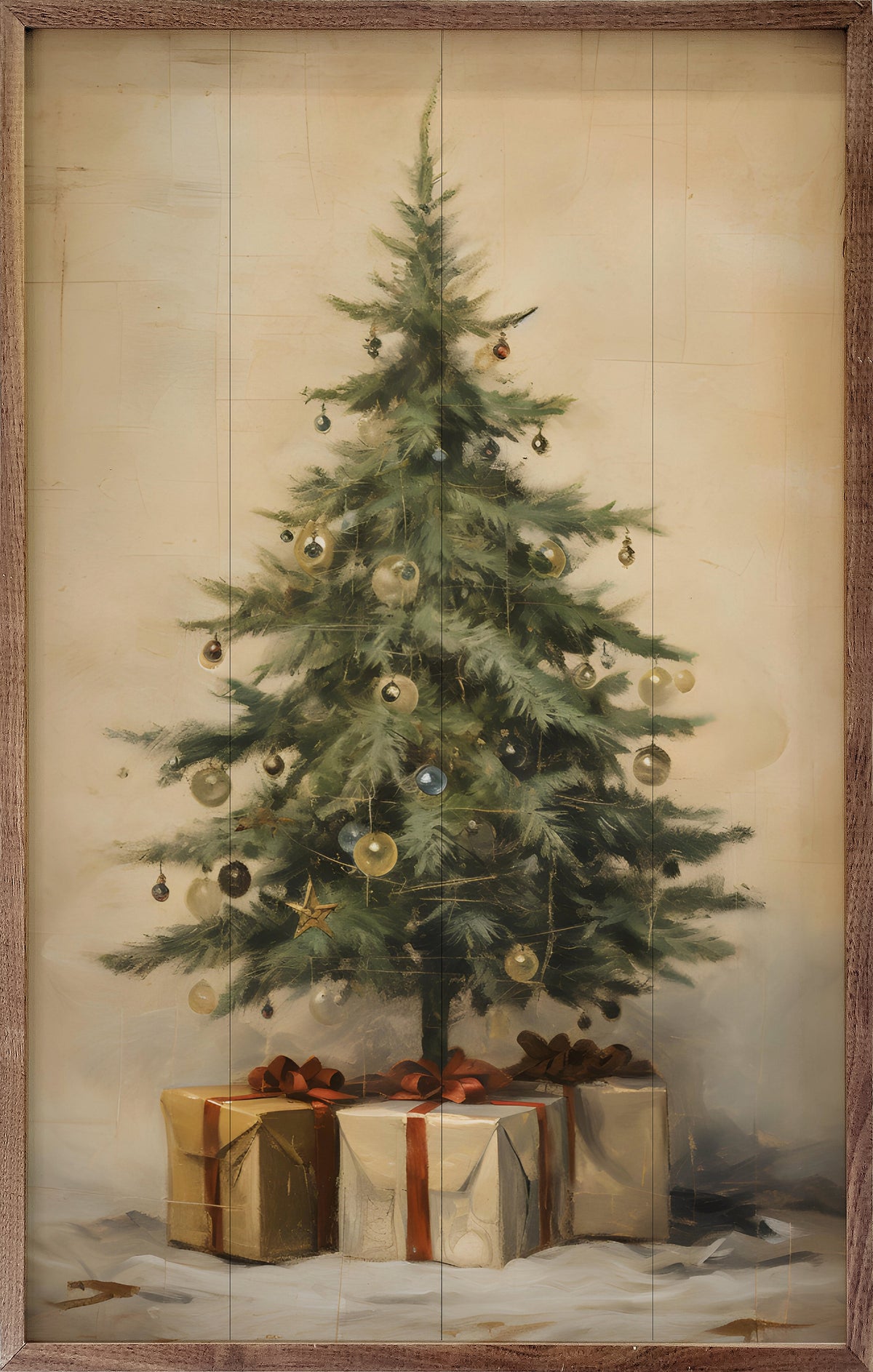 Christmas Tree With Presents II By Petals Prints Designs