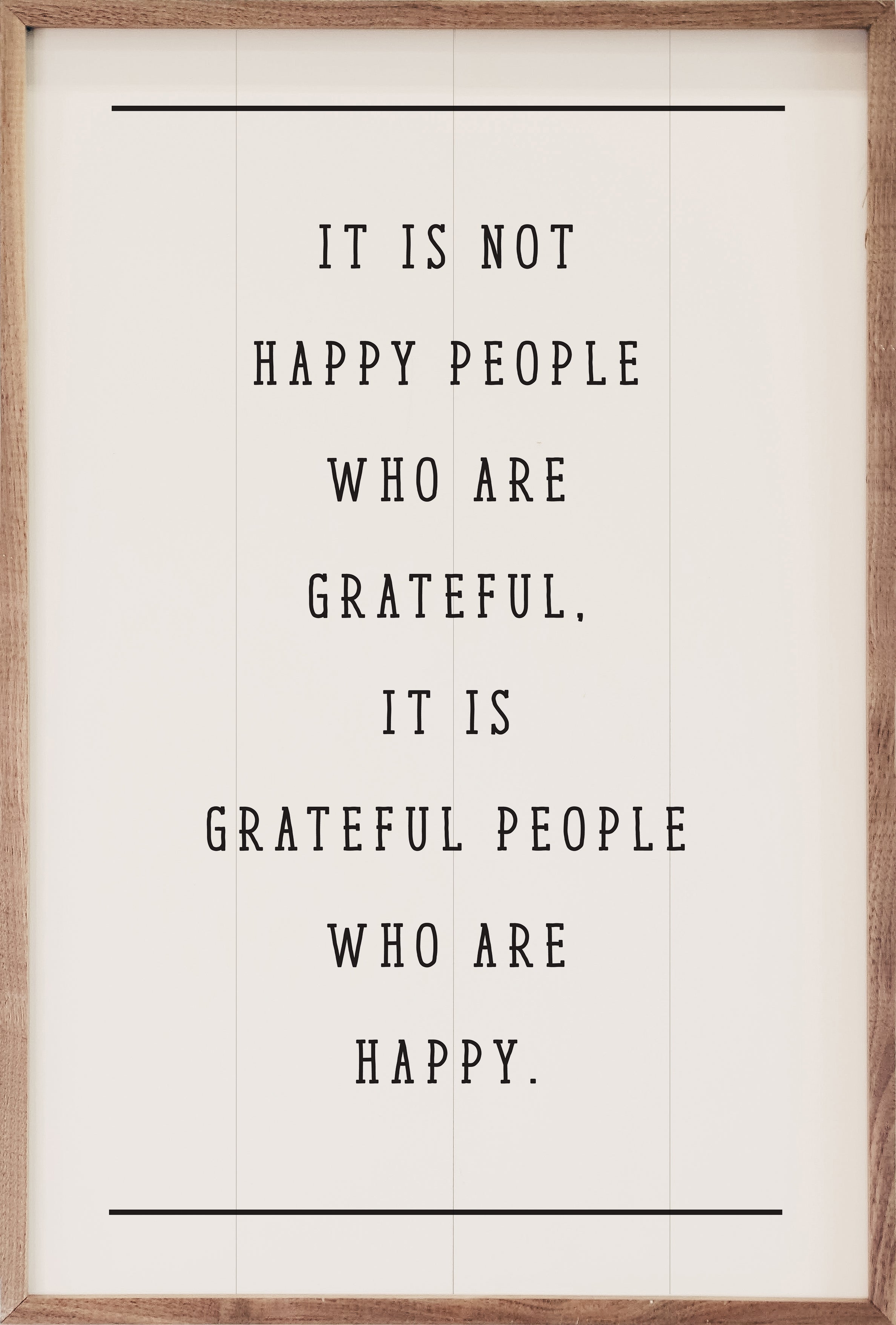 Grateful People Who Are Happy White