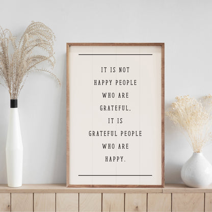 Grateful People Who Are Happy White