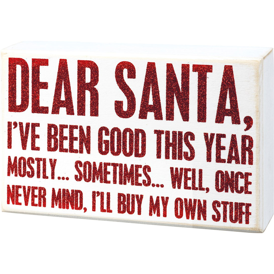 Dear Santa, Block Sign