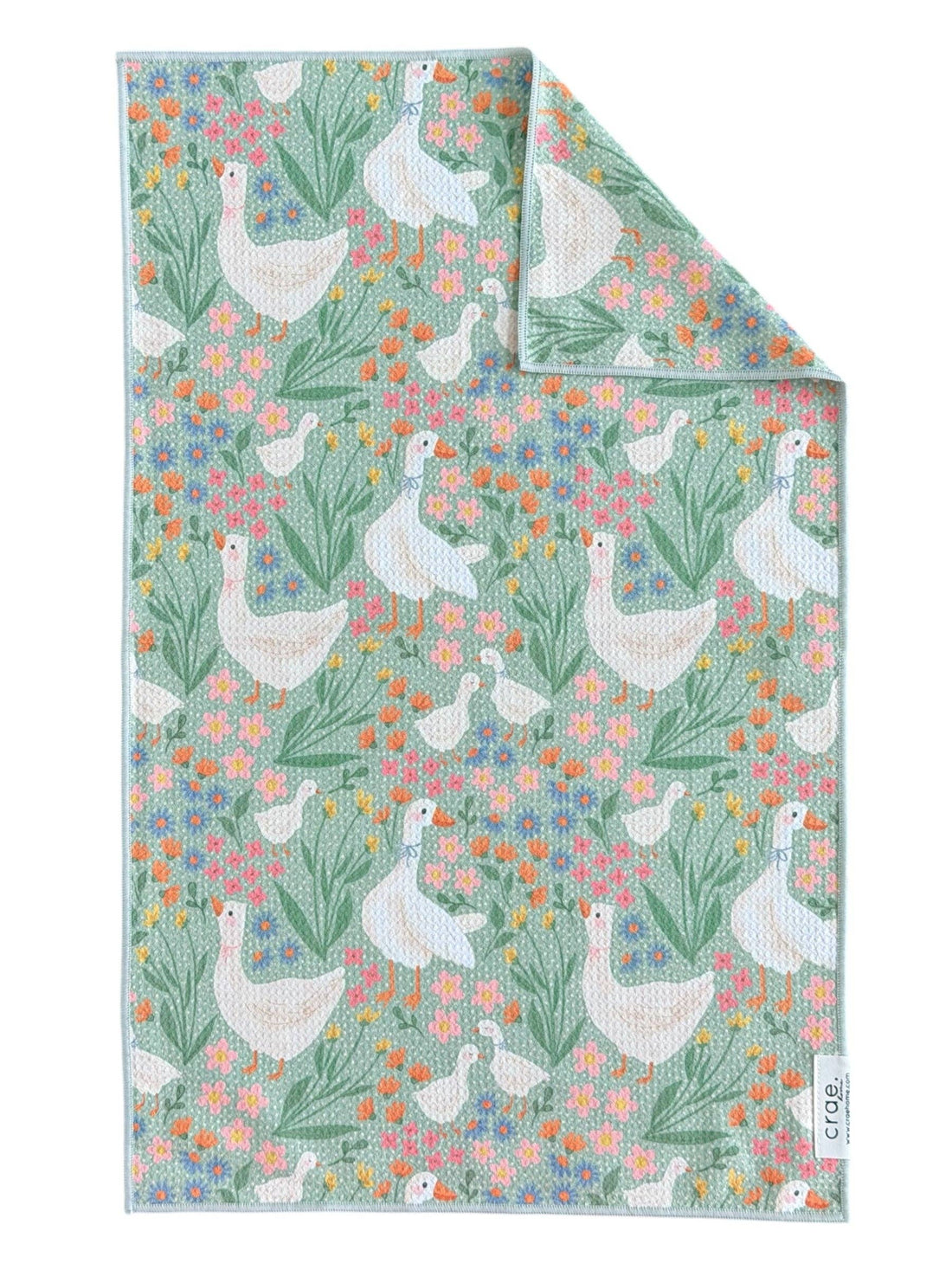 Wildflower Waddle: Double-Sided Hand Towel & Washcloth