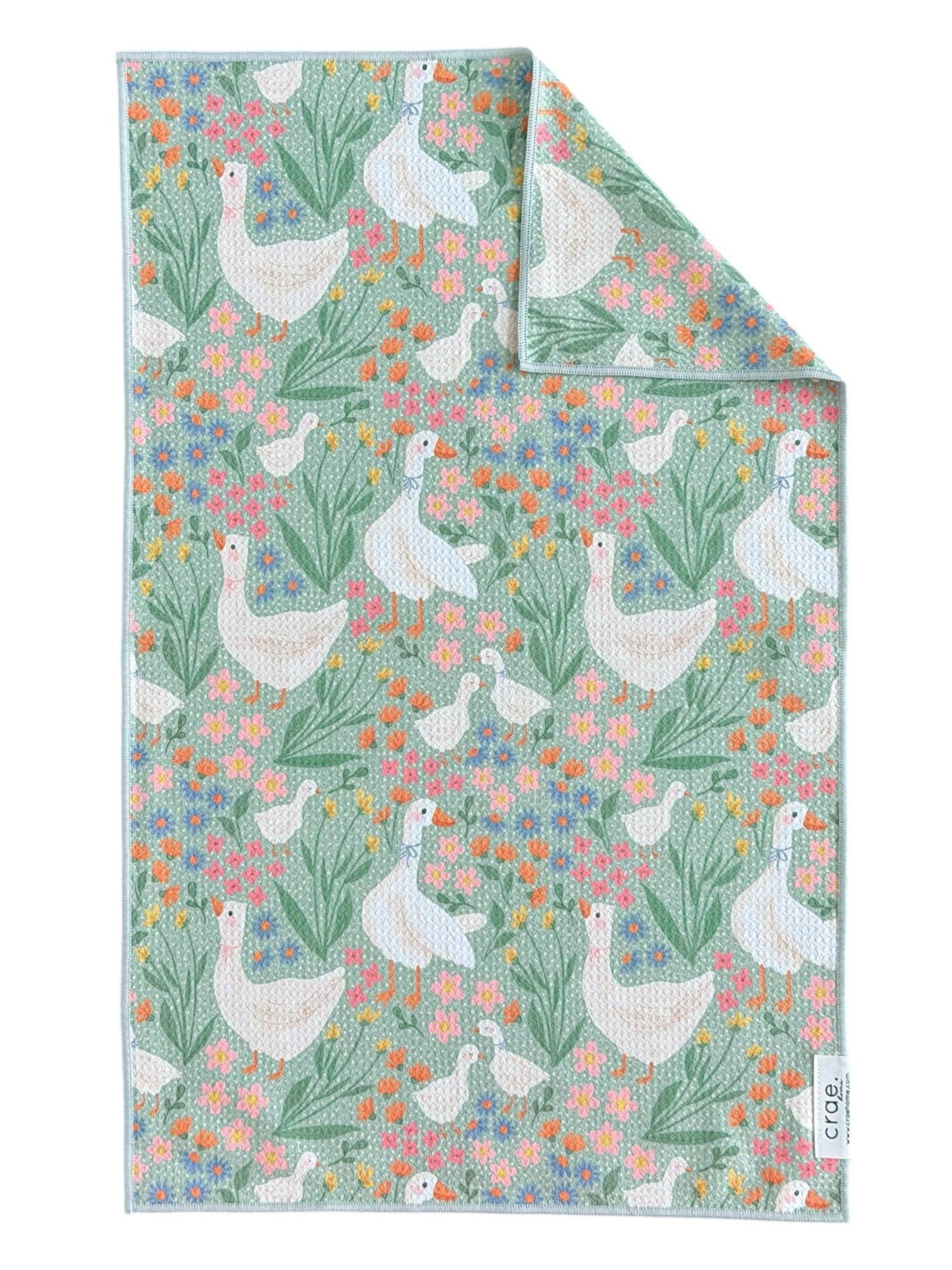 Wildflower Waddle: Double-Sided Hand Towel &amp; Washcloth