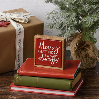 Merry Always Box Sign