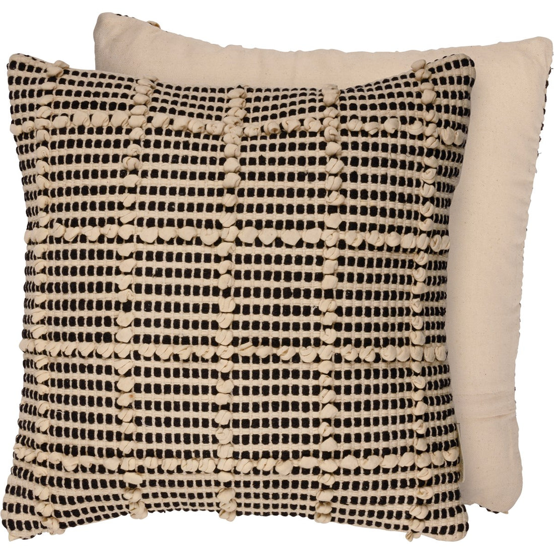 Black Grid Pillow