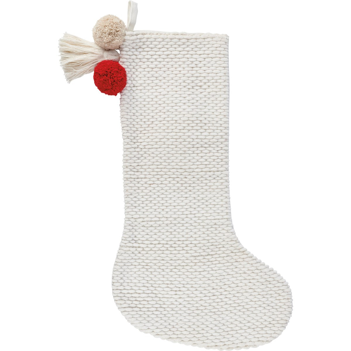 Texture Pom Stocking