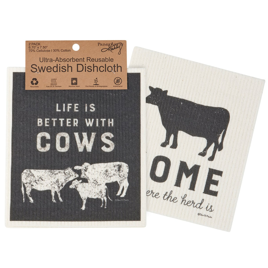 Swedish Dishcloth Cow Set
