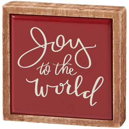 Joy To the World Box Sign