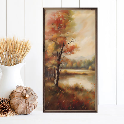 Autumn Trees Near Lake