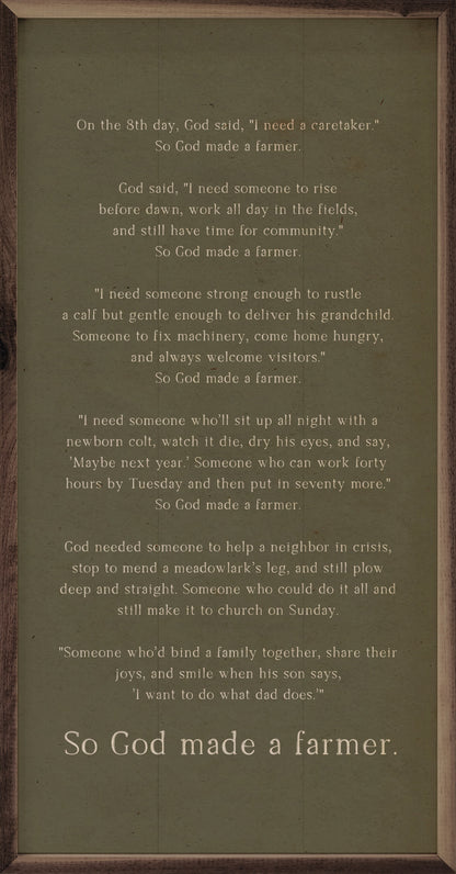 So God Made A Farmer Speech