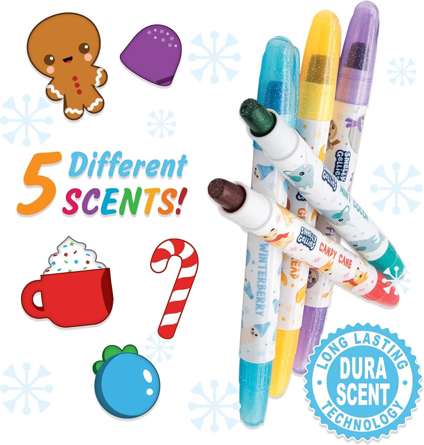 Scented Glitter Gel Coloring Sticks
