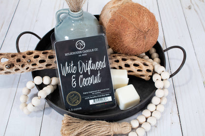 5.5 oz Wax Melts: White Driftwood &amp; Coconut