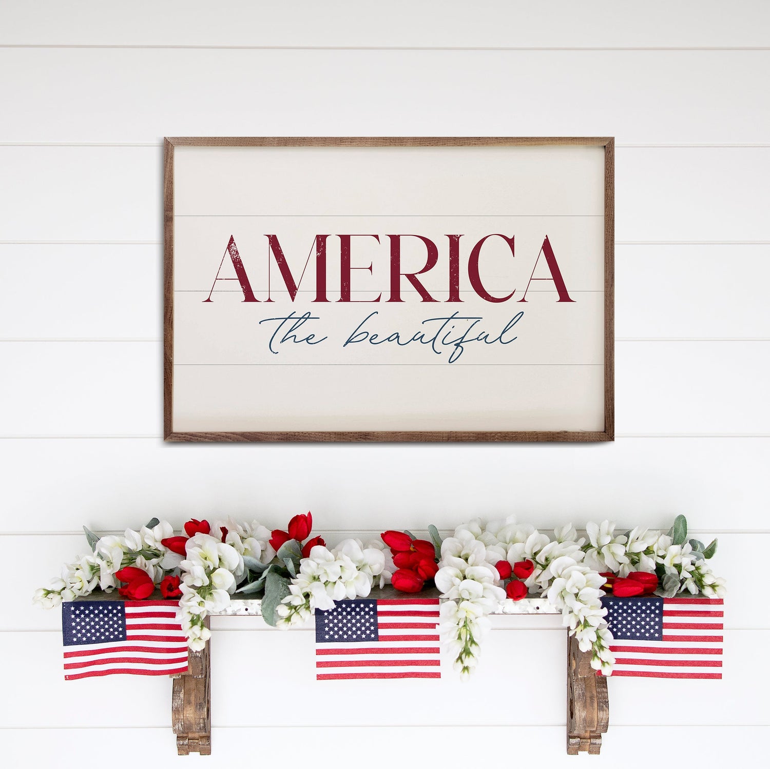 America The Beautiful White