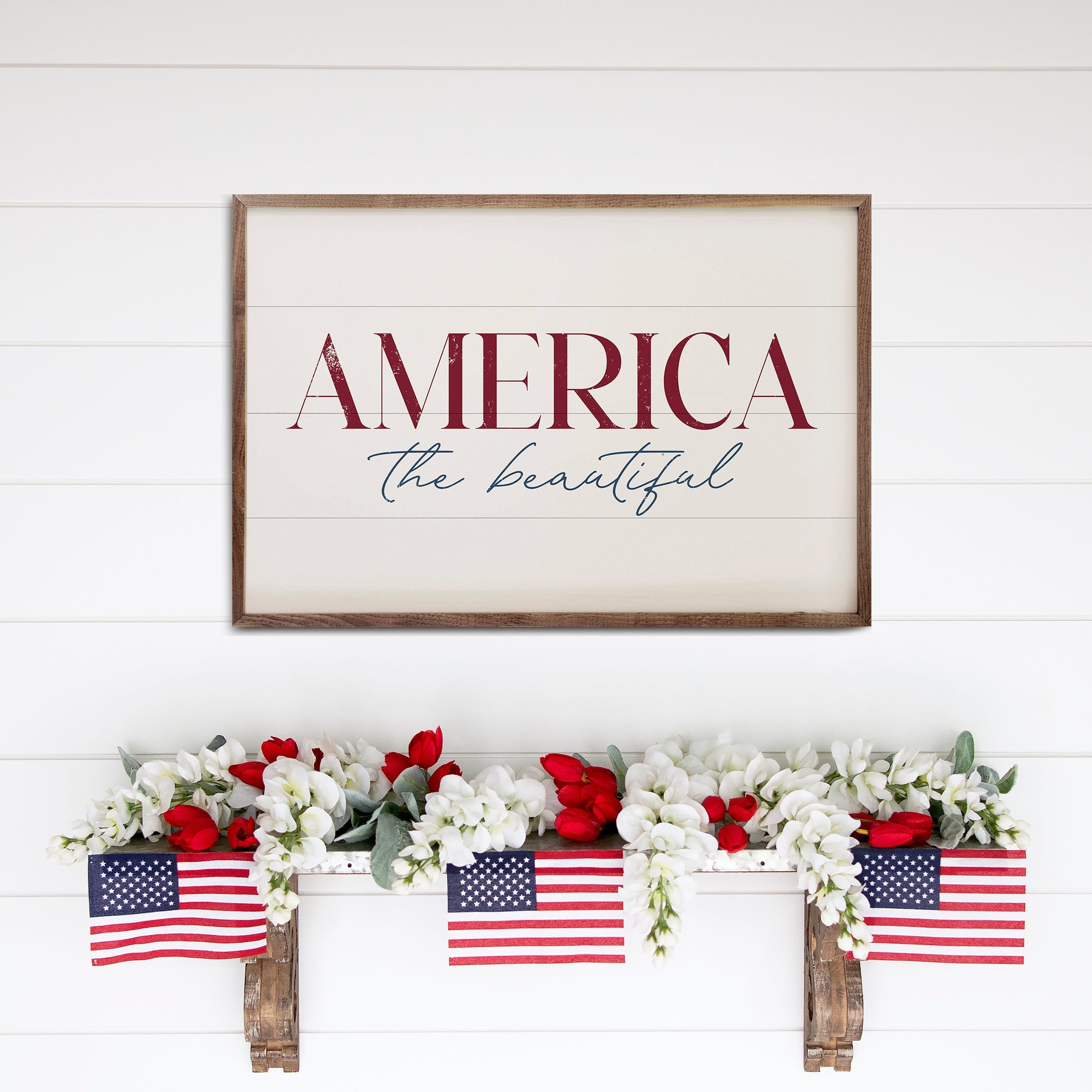 America The Beautiful White