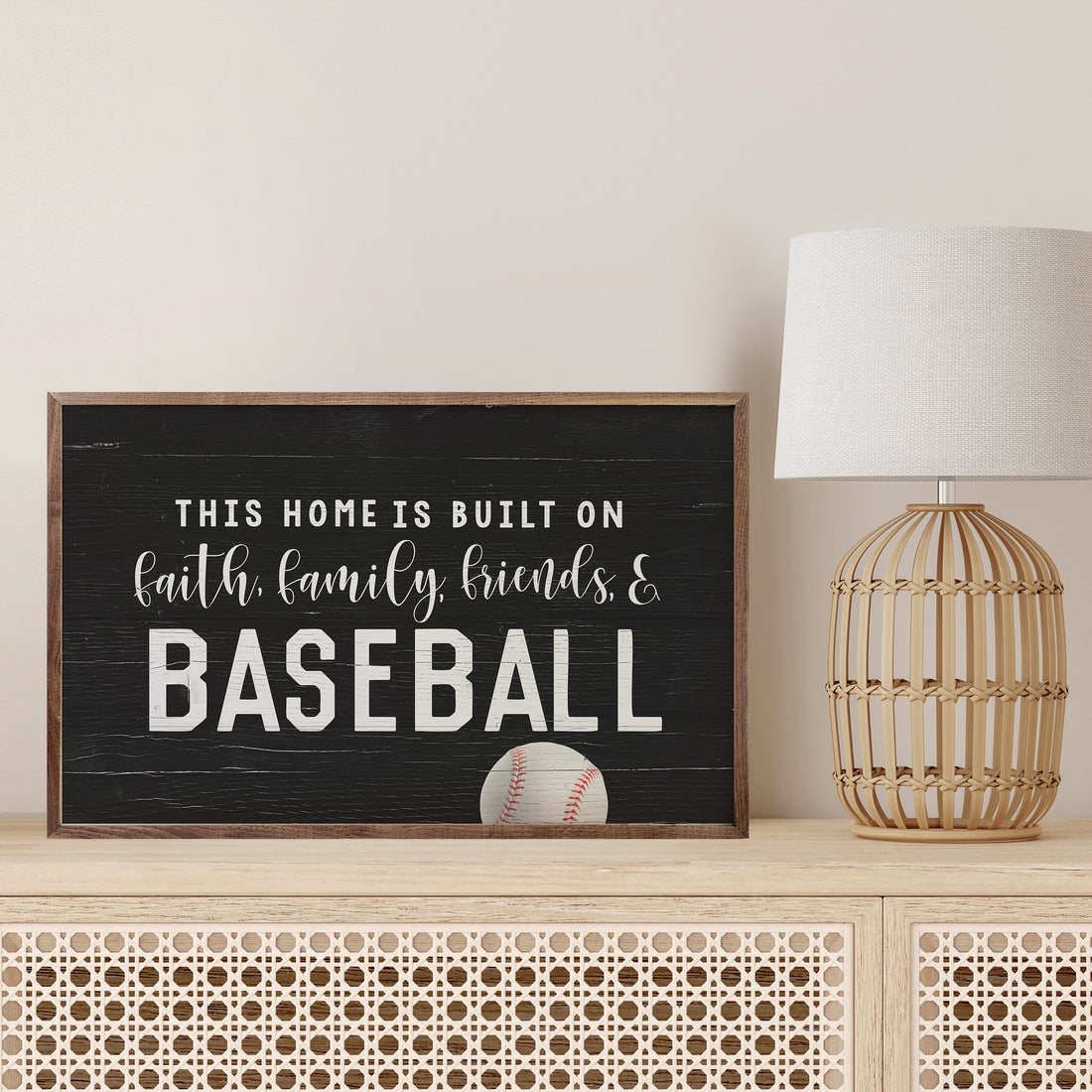 Faith Family Friends And Baseball Black