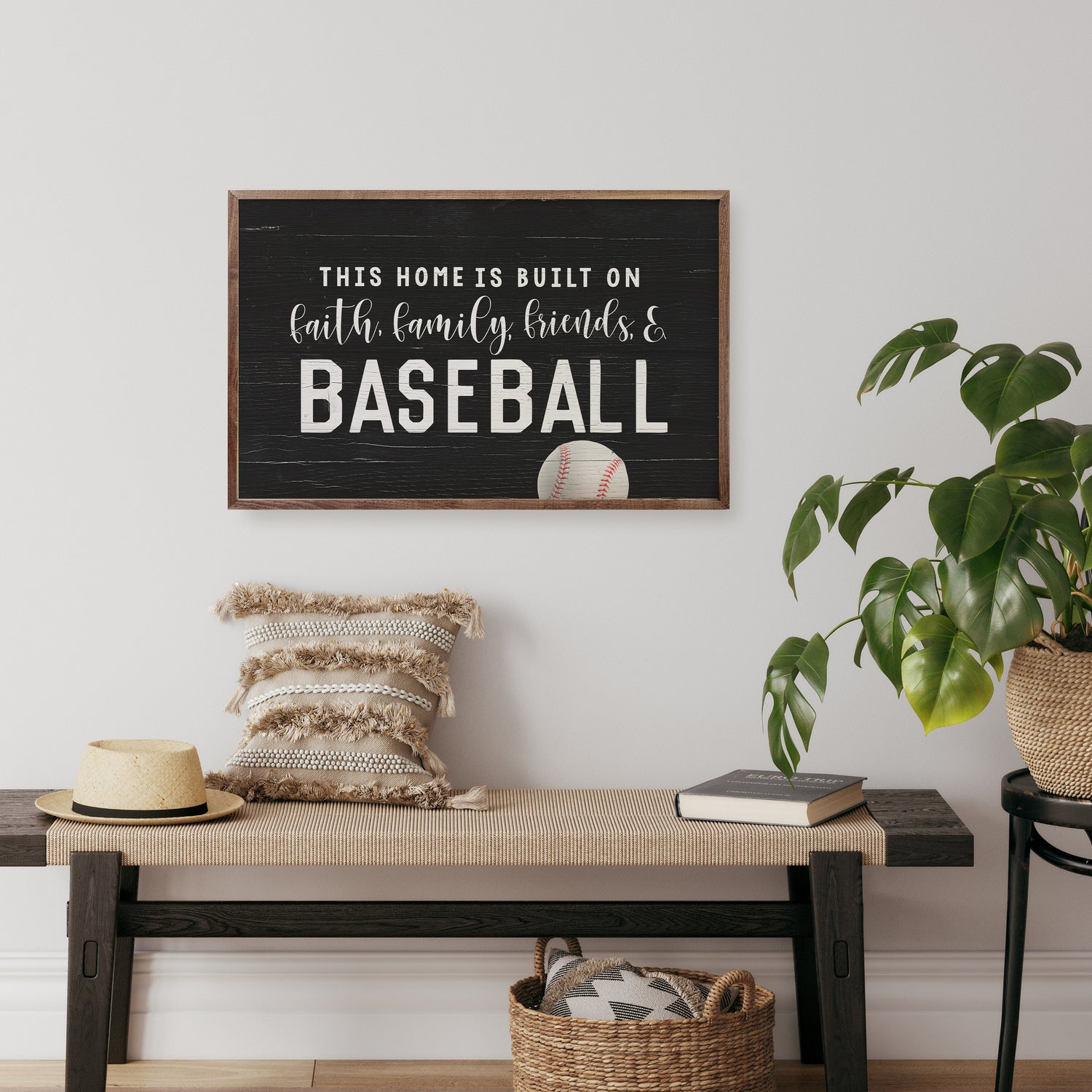 Faith Family Friends And Baseball Black