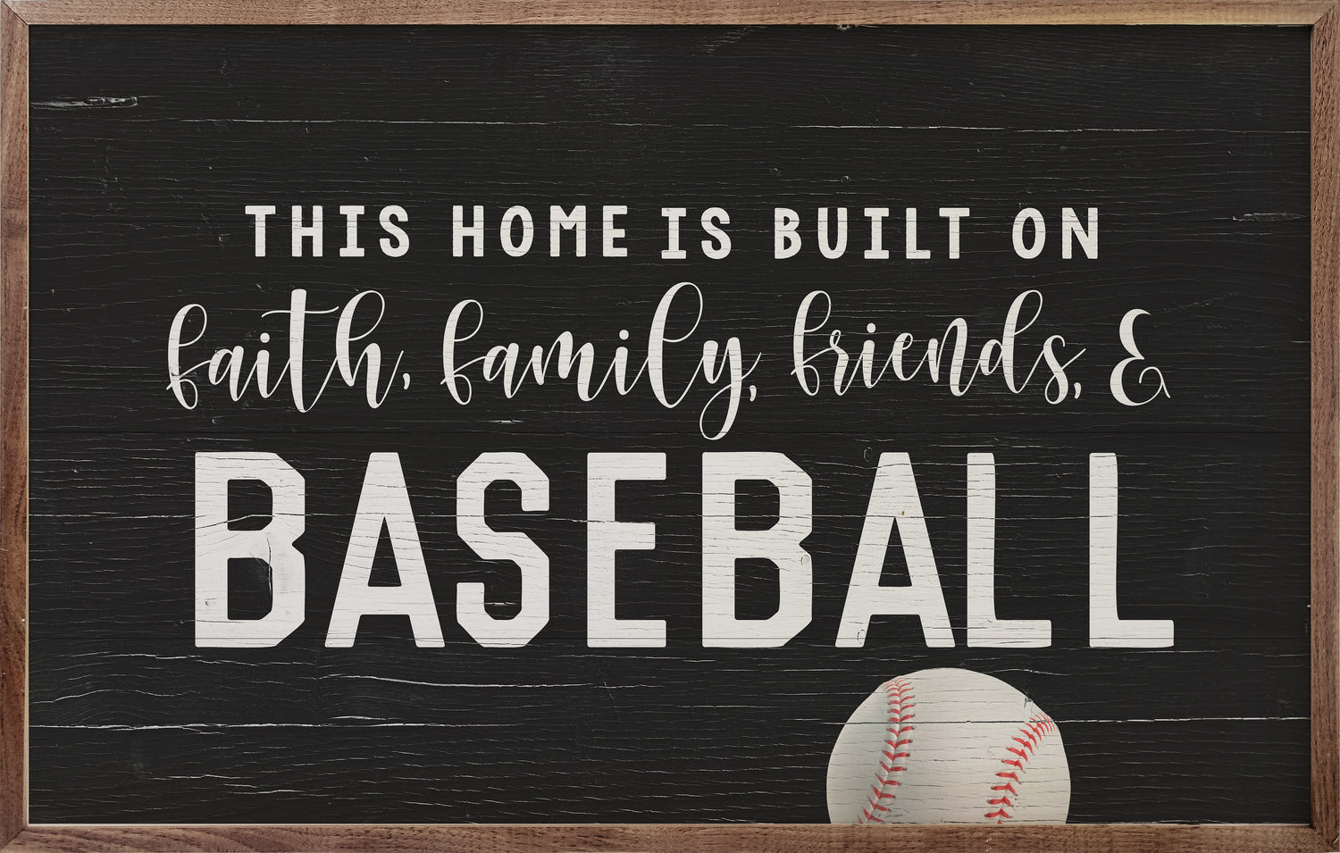 Faith Family Friends And Baseball Black