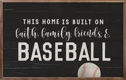 Faith Family Friends And Baseball Black