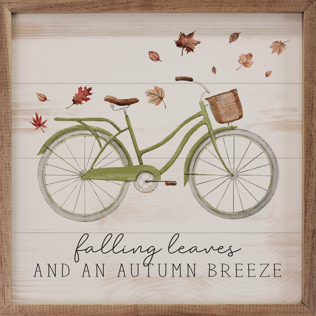 Falling Leaves Bike Whitewash