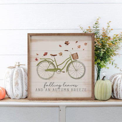 Falling Leaves Bike Whitewash