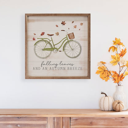 Falling Leaves Bike Whitewash