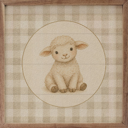 Farm Charm Check Sheep