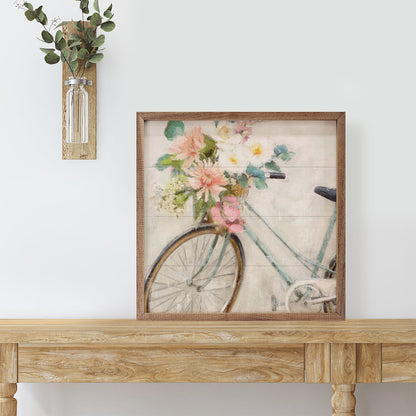Flower Bike 1 Blue By Nina Blue