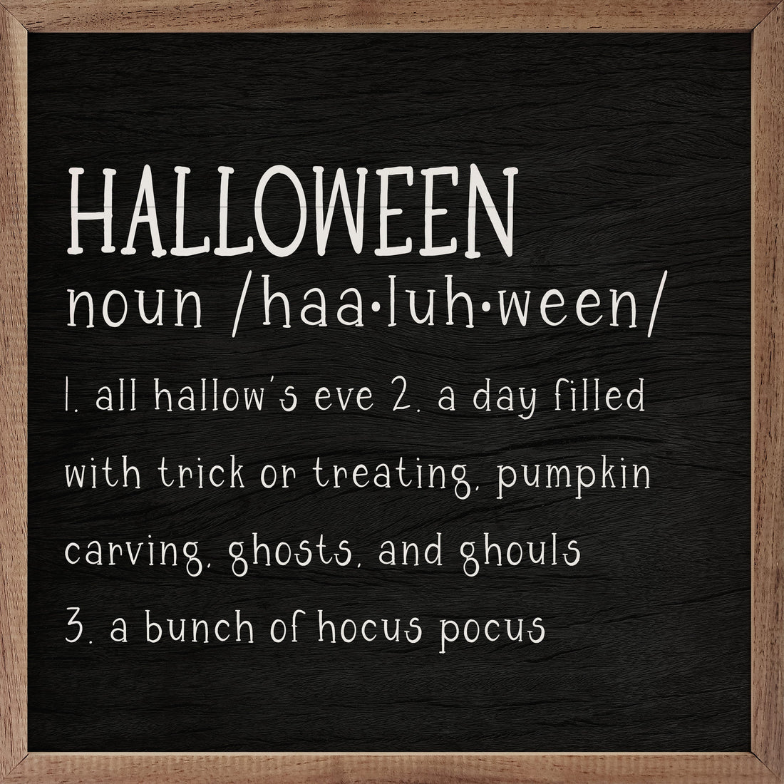 Halloween Definition Black