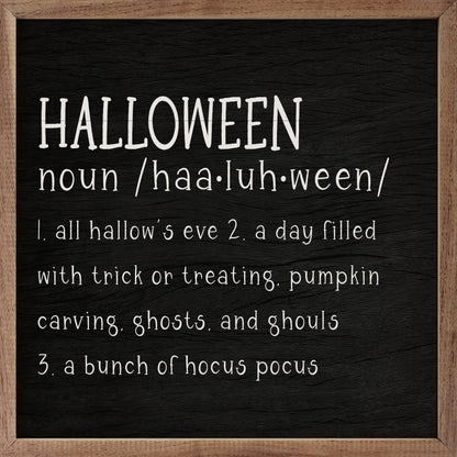 Halloween Definition Black
