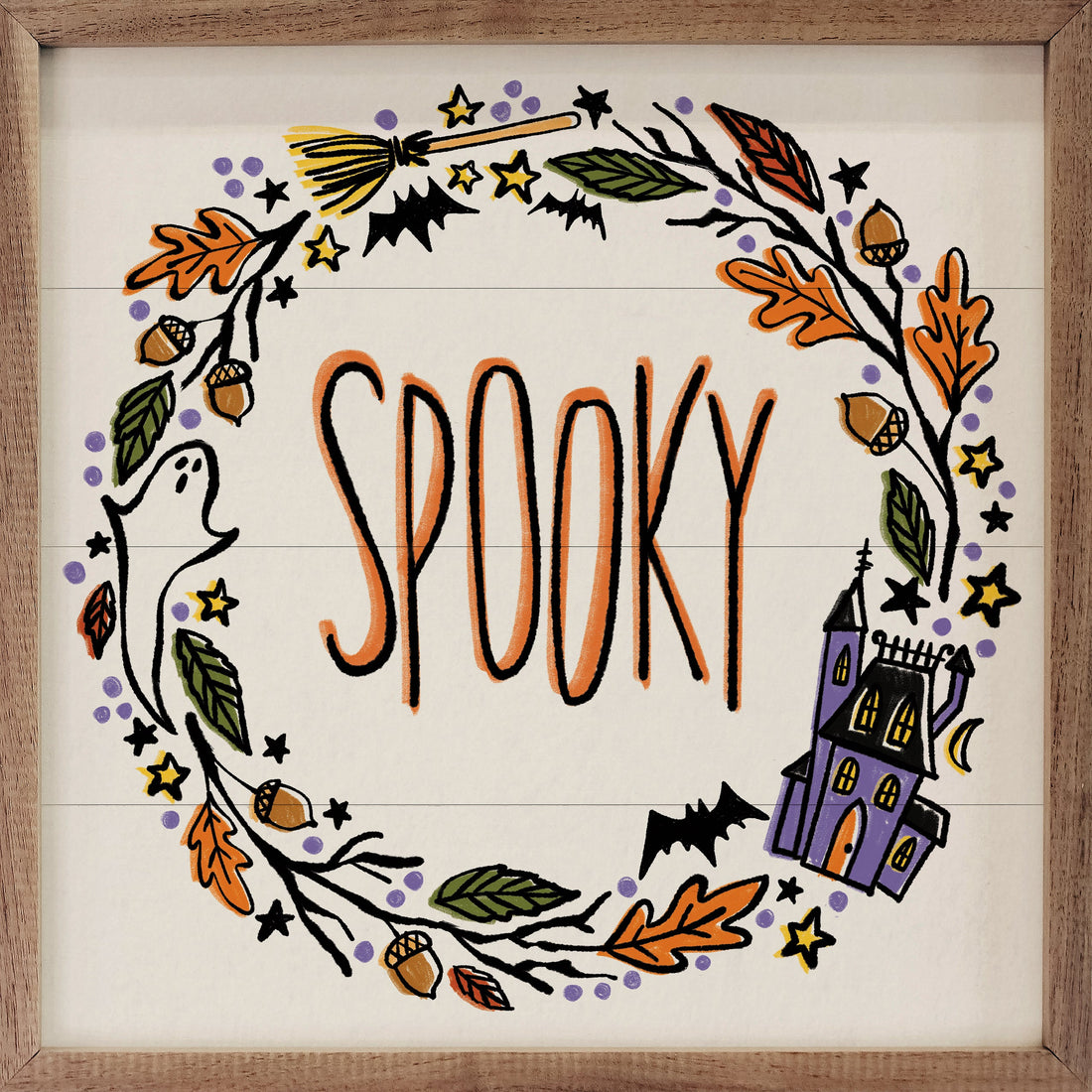 Halloween Wreath I Spooky By Anne Tavoletti