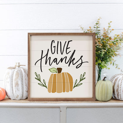 Happy Fall Give Thanks By Blue Chair Blessing