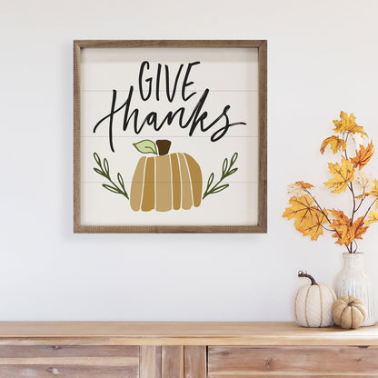 Happy Fall Give Thanks By Blue Chair Blessing
