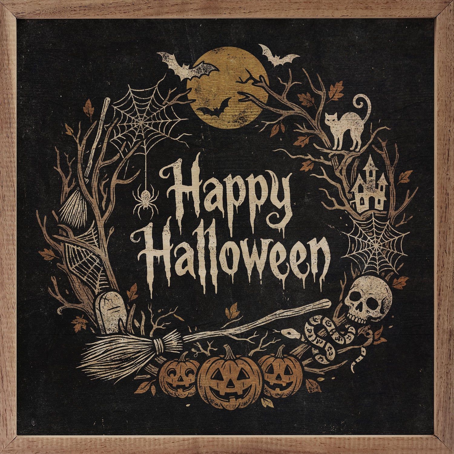 Happy Halloween Wreath