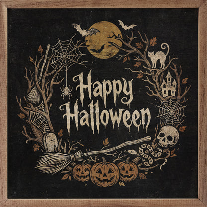 Happy Halloween Wreath