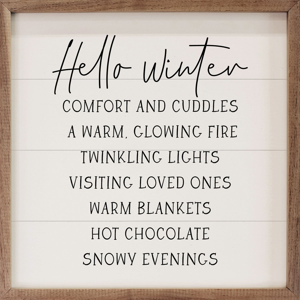 Hello Winter Comforts White
