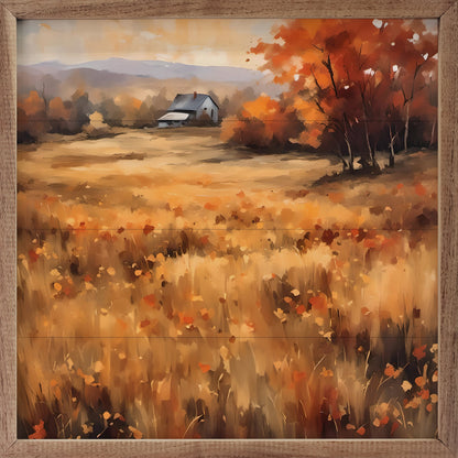 House Amongst The Autumn Field