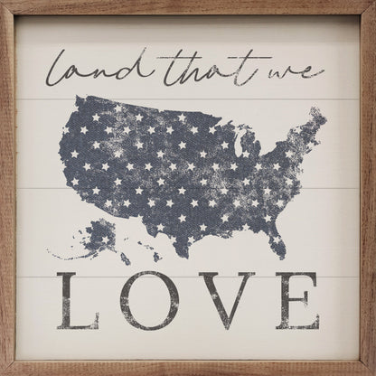 Land That We Love America White