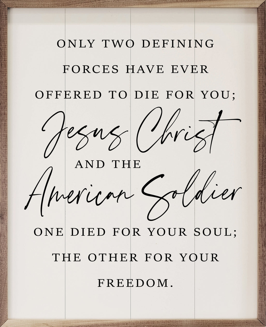 American Soldier White