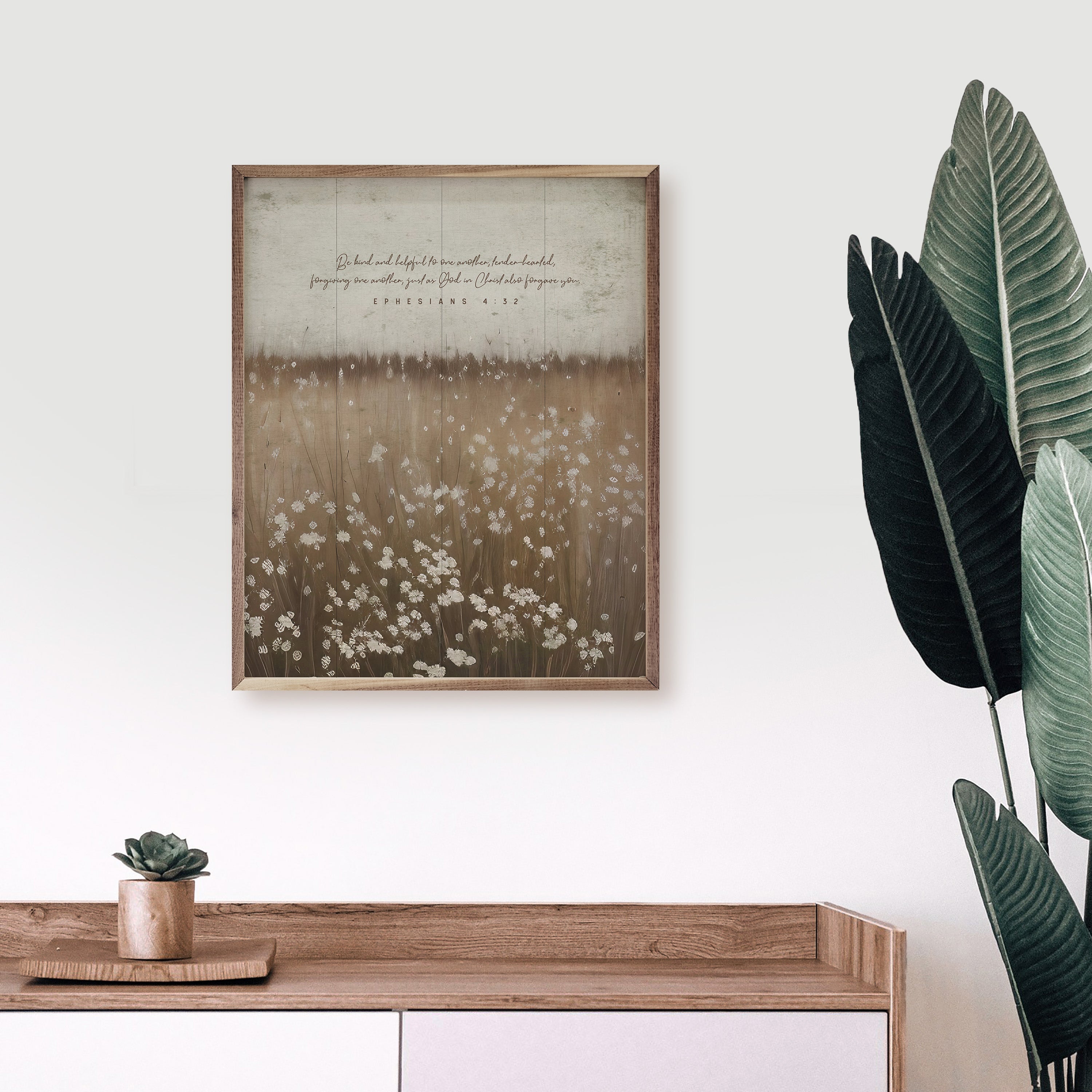 Be Kind And Helpful Flower Field Ephesians 4 32