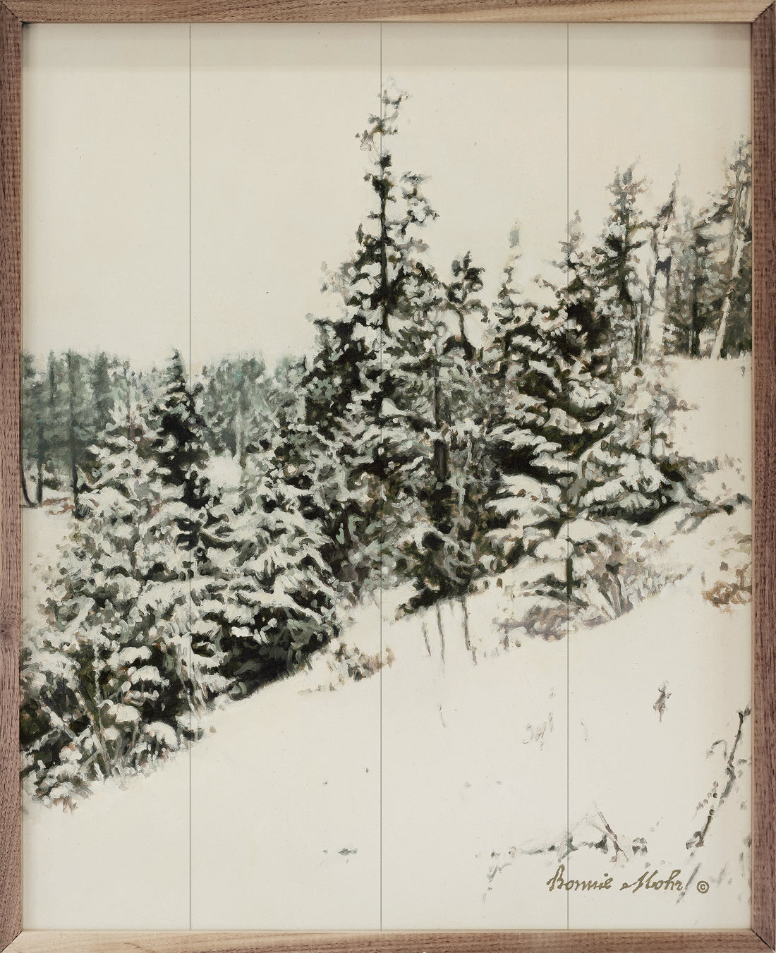 Grouping Of Winter Trees By Bonnie Mohr