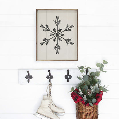 Modern Snowflake 2 Small Three Spike by Nina Blue