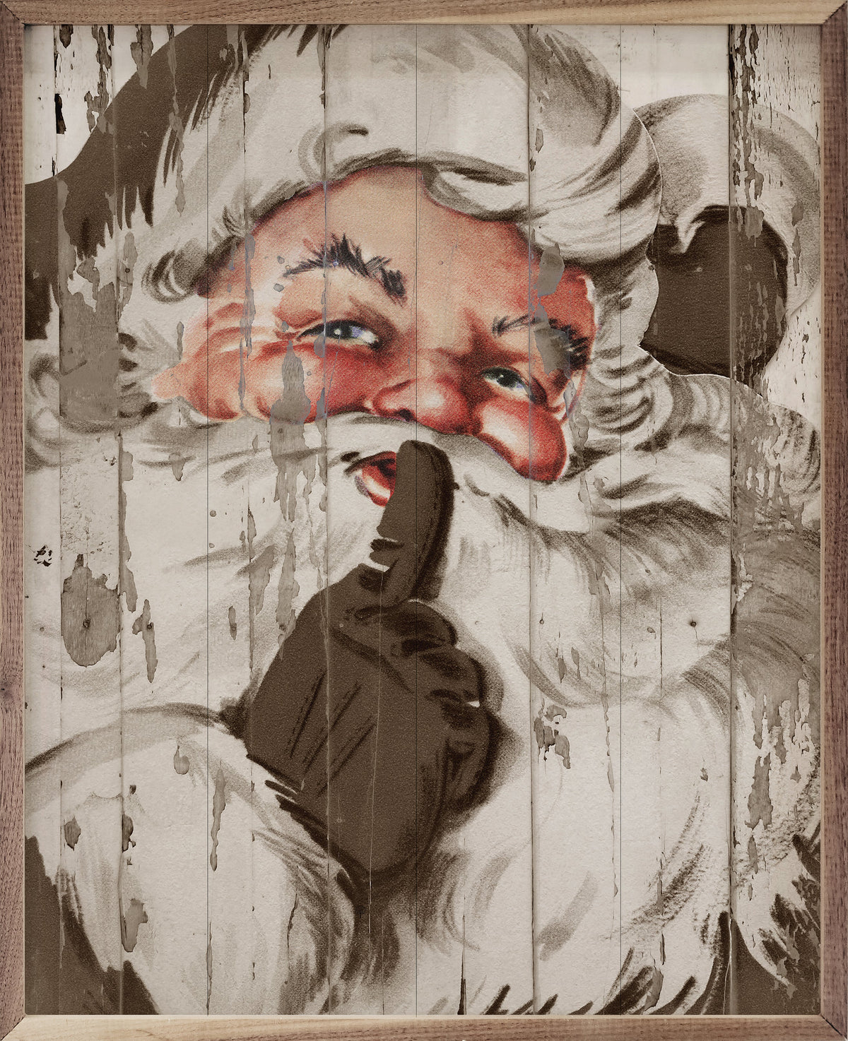 Santa Be Quiet Shh Beige