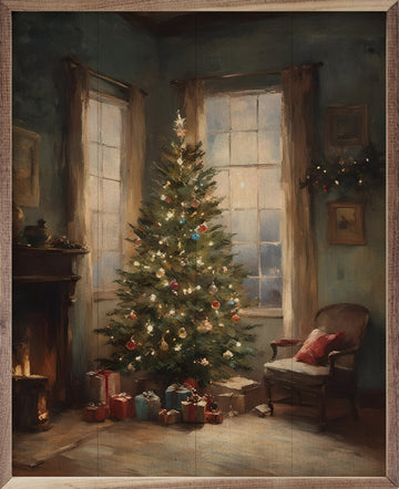 Simple Christmas Tree Window