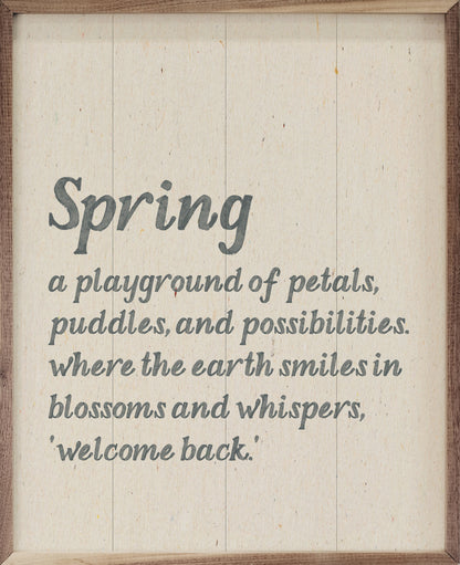 Spring Definition Blue
