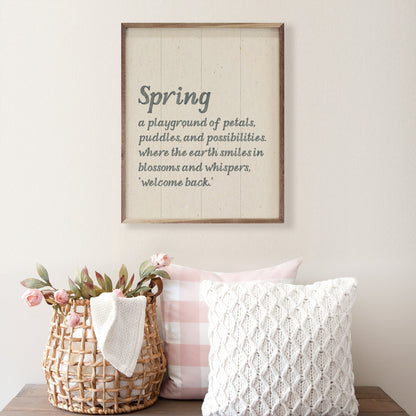 Spring Definition Blue