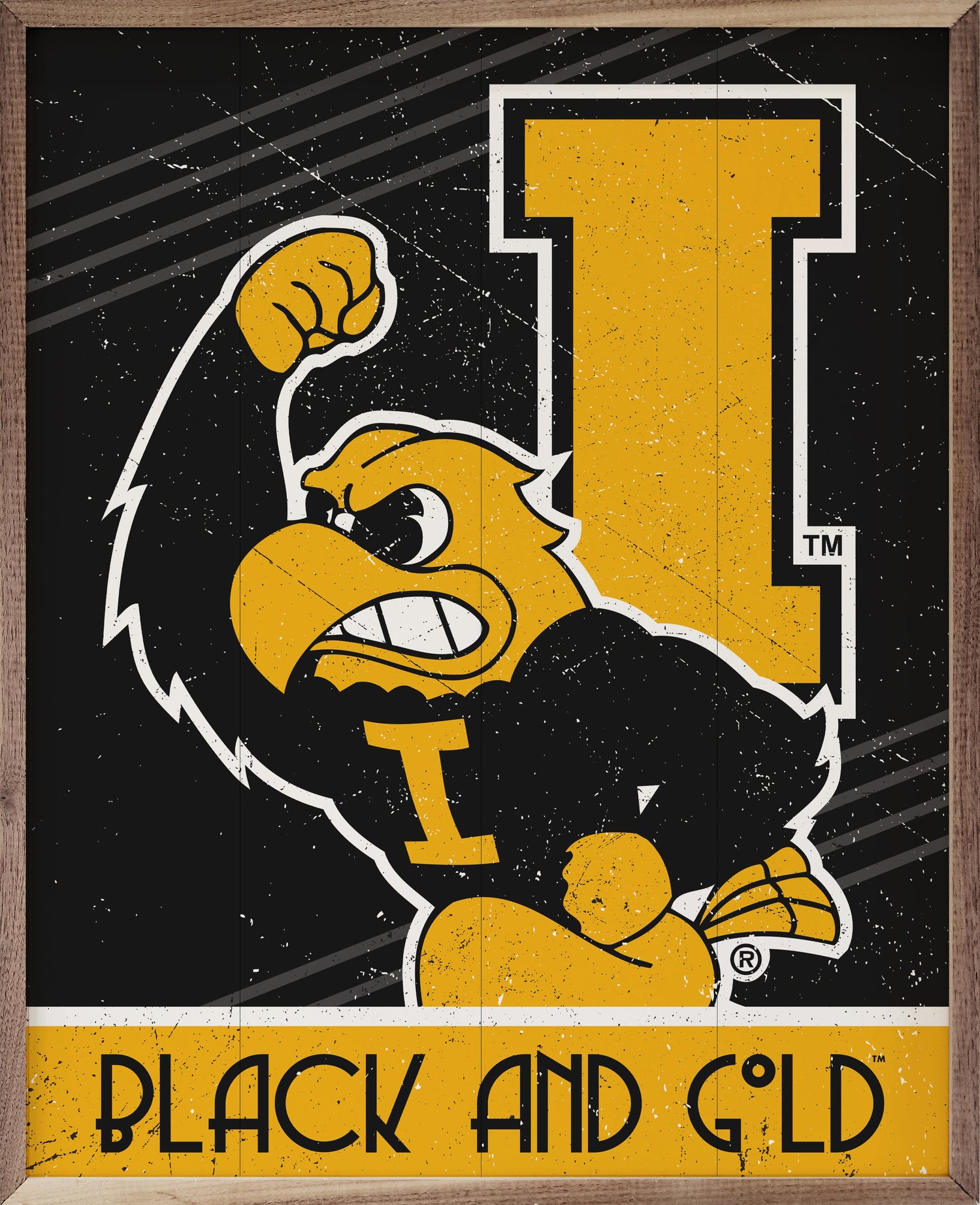 Retro Poster University Of Iowa