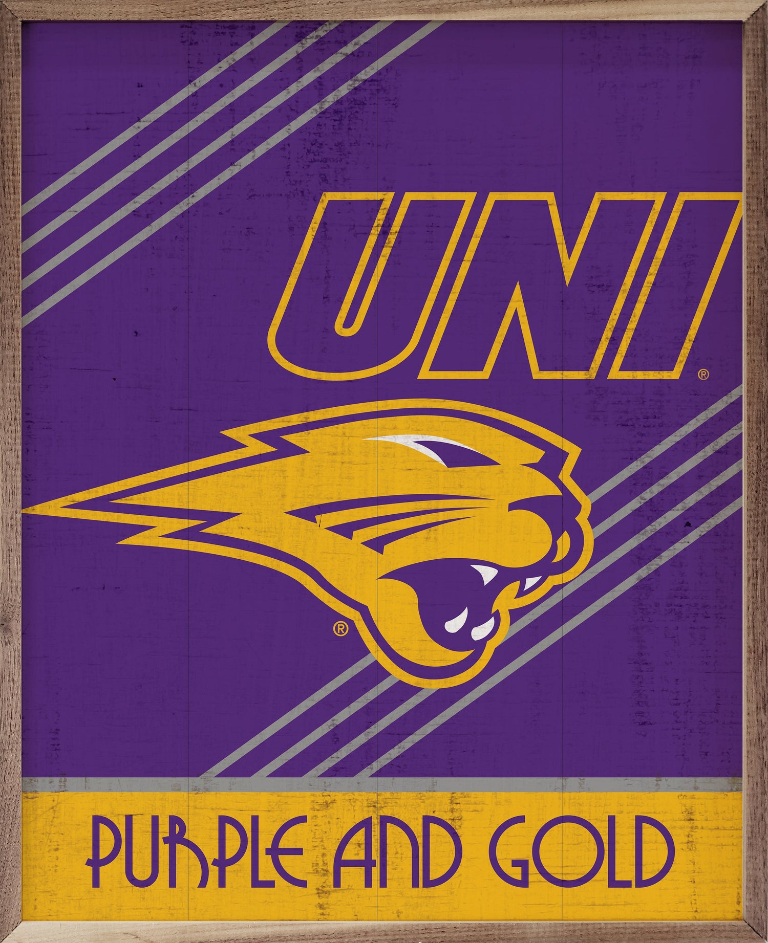 Retro Poster University Of Northern Iowa