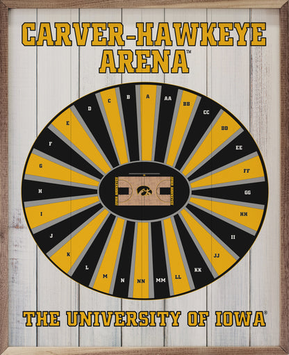 Stadium Seating Basketball University Of Iowa Whitewash