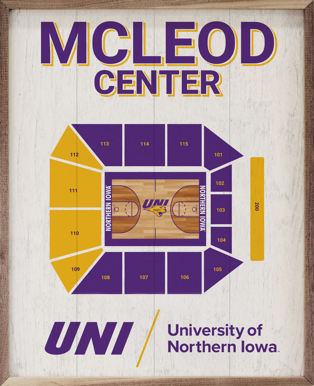 Stadium Seating Basketball University Of Northern Iowa Whitewash