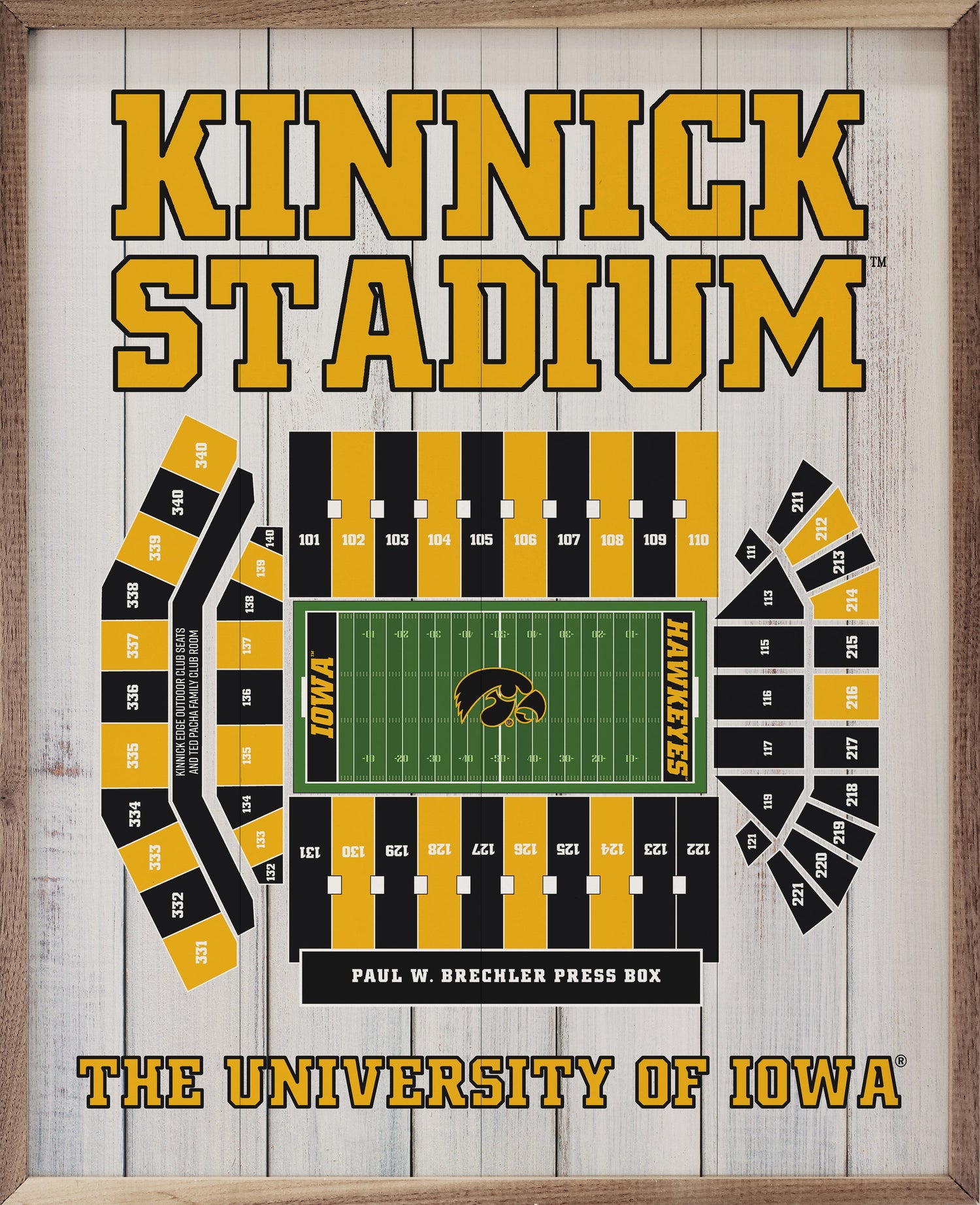Stadium Seating Football University Of Iowa Whitewash
